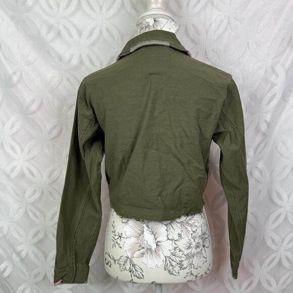 Anthropologie Pilcro Embroidered Utility Cropped Jacket Size XS NWT - Picture 14 of 14